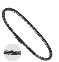 Bracciale World Diamond Group Diamanti Black in Oro Diamante 2.17 Ct BTQ090BKDI45 - BTQ090BKDI45